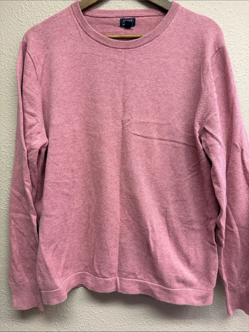J. Crew Men's Dusty Rose Crewneck Sweater